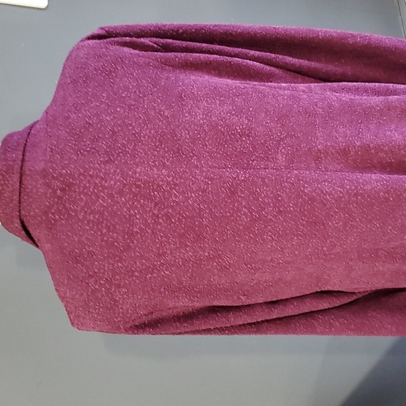 NWOT Soft surroundings woman's purple waterfall jacket sweater size  LX - Picture 8 of 16